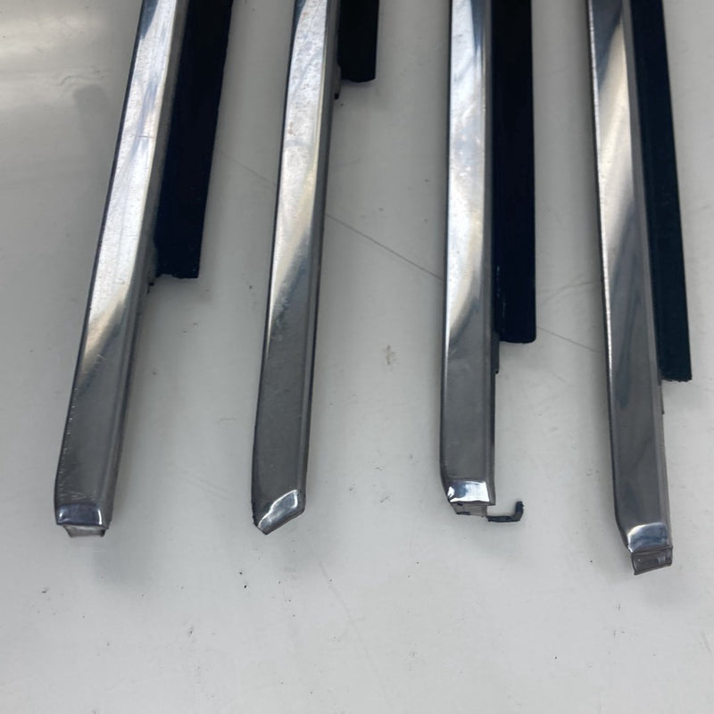 1975-1980 Volvo 244- Window Scraper Set of 4 Chrome Trim OEM #4902M