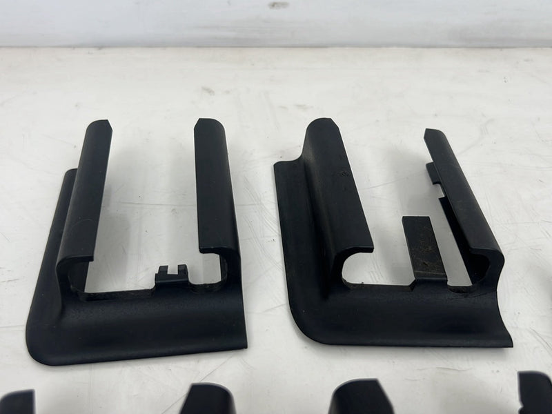 1996-2003 Audi S8 D2 A8 Right & Left Seat Track Trim Cover Set Black OEM #6442EM