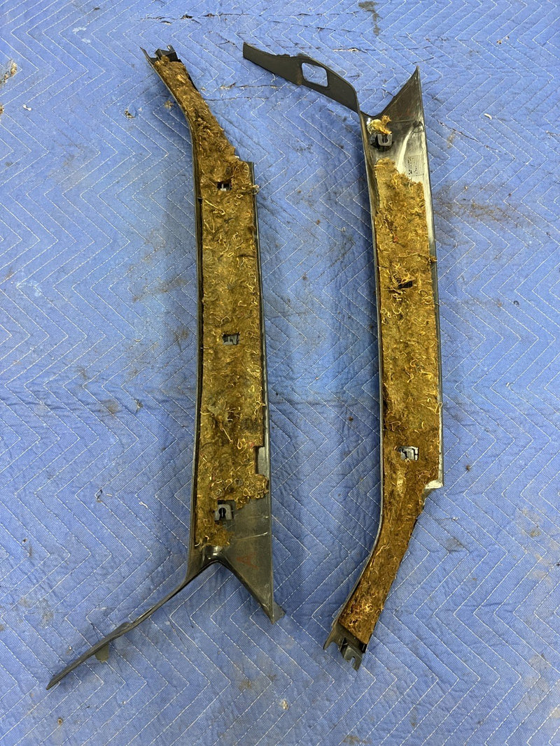 1992-1995 Volvo 940 740 Right & Left Front A Pillar Trim Pair Gray OEM #3194EM