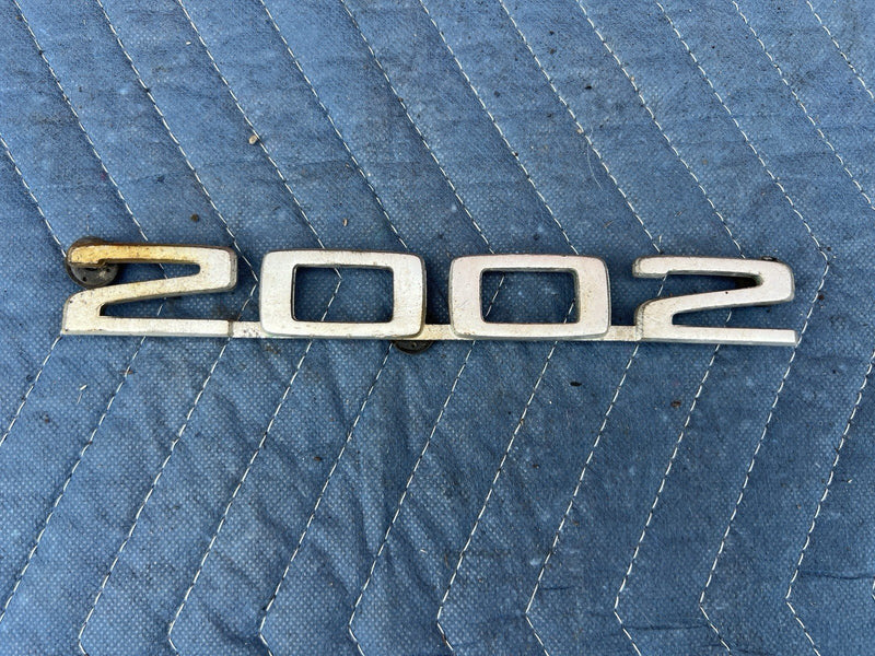 1977-1983 BMW 2002 Ti 18268412 E21 3 Series Rear Badge Emblem Chrome OEM #3883M