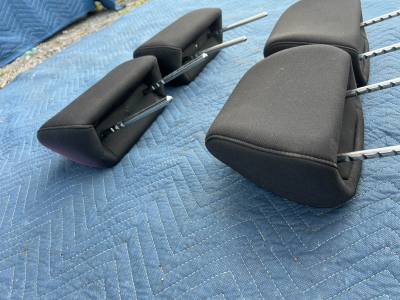 2006-2010 Pontiac G6 Front & Rear Head Rest Set of 4 Black Cloth Seat OEM #4DU