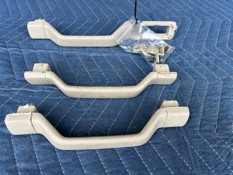 1993-1997 Volvo 850 850R Interior Overhead Grab Handle Set of 3 Tan OEM #4486E