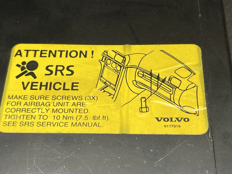 1998-2000 Volvo V70R V70 S70 P80 Glove Box Liner Storage Compartment OEM #4126E