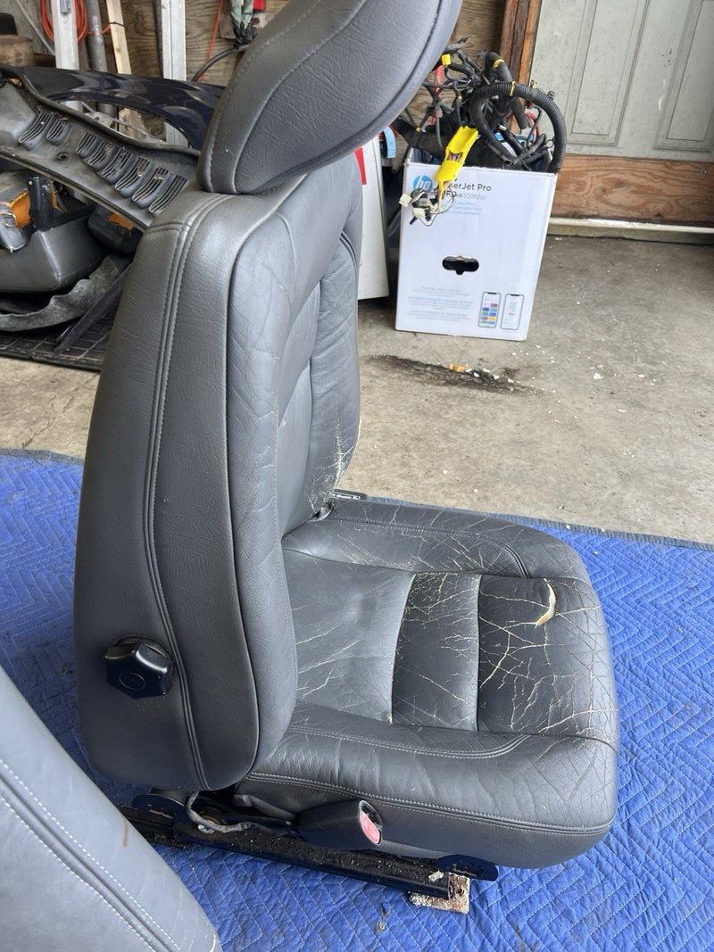 1993-1997 Volvo 850 850R Front Charcoal Seat Pair Left & Right OEM #4409E