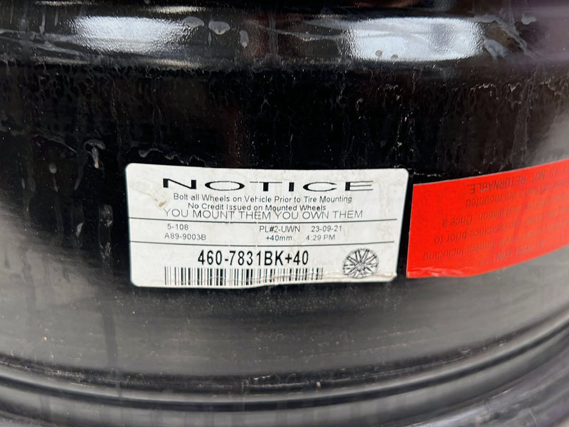 2004-2007 Volvo S60R V70 Platinum by Ultra 17x8" Wheel Pair Gloss Black OEM #5829EM