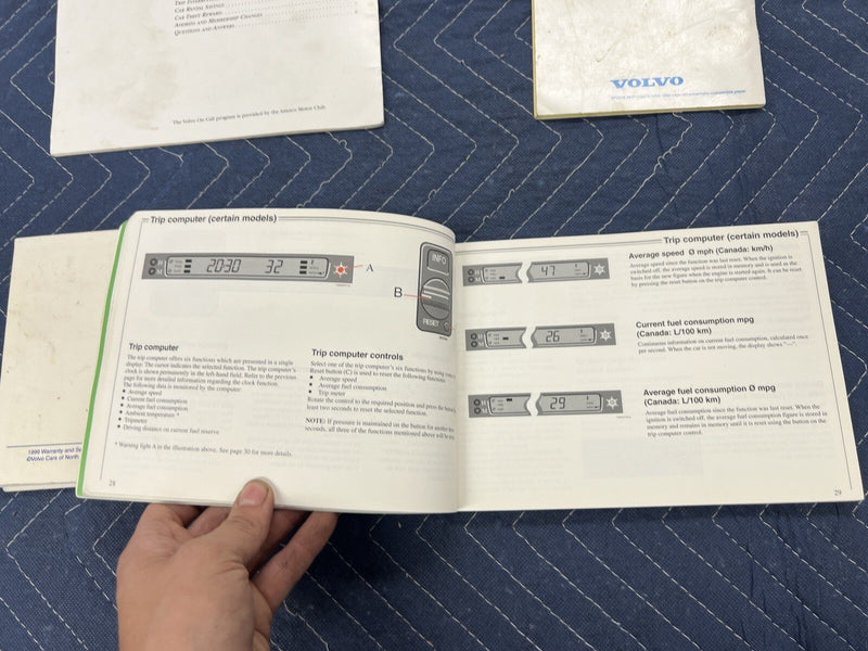 1999 Volvo S70 V70 Owners Operators Manual Booklet Set Pamphlet OEM #3920E