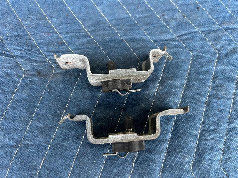 1983-1985 Porsche 944 License Plate Light Lamp Assembly Pair OEM #2556EM