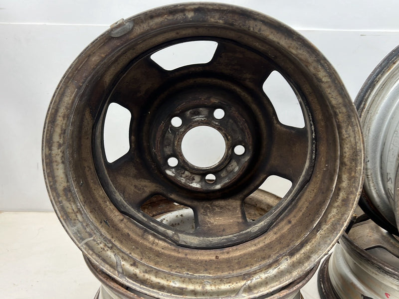 1975-1980 Volvo 244 240 14" Steel Wheel Rim Set of 4 5.5Jx14x20 OEM #5404EM