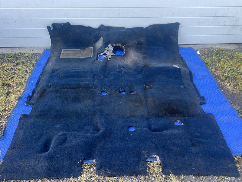 1988-1998 Chevrolet Silverado Ext Cab 4x4 Molded Carpet Set Dark Blue OE #5537EM