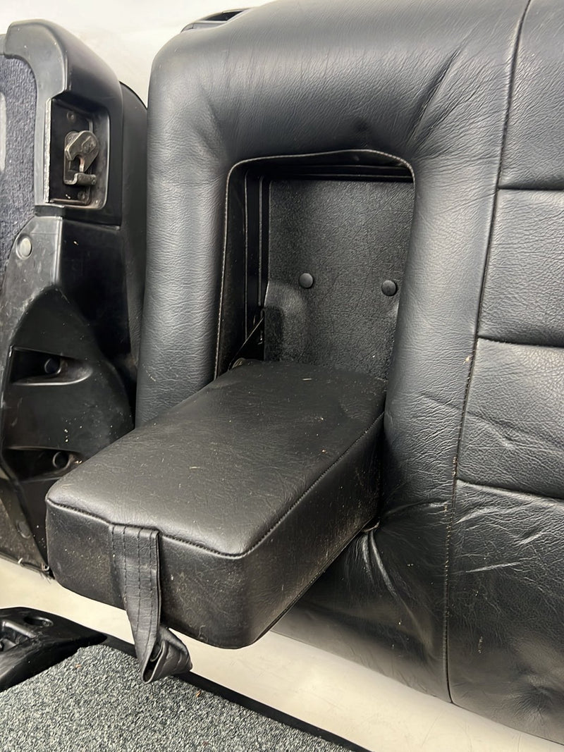 1990-1992 Volvo 740 745 940 Wagon Black Leather Rear Seat Assembly OEM #5985EM