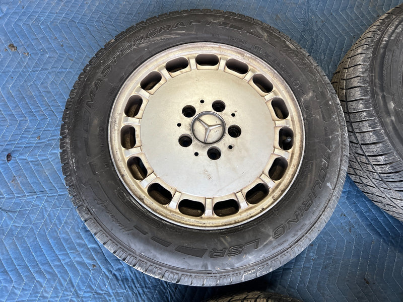 1986-1995 Mercedes 300D W124 15" x 6.5" Wheel & Mastercraft Tire Set OEM #2633EM