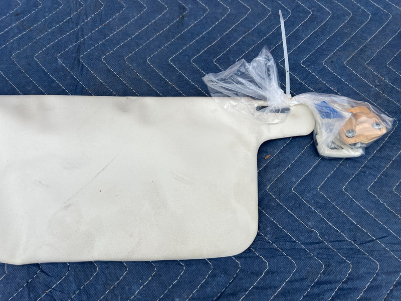 1967-1974 Volvo 140 142 144 145 Right & Left Sun Visor Shade White OEM #4868EM