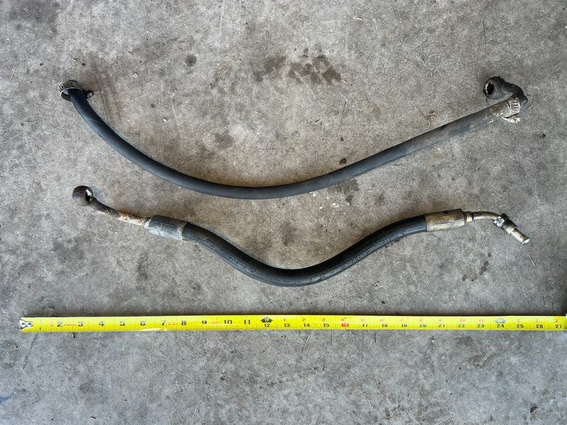 1984-1989 Volvo 740 760 Power Steering Oil Feed & Return Line Pair OEM #1585EM