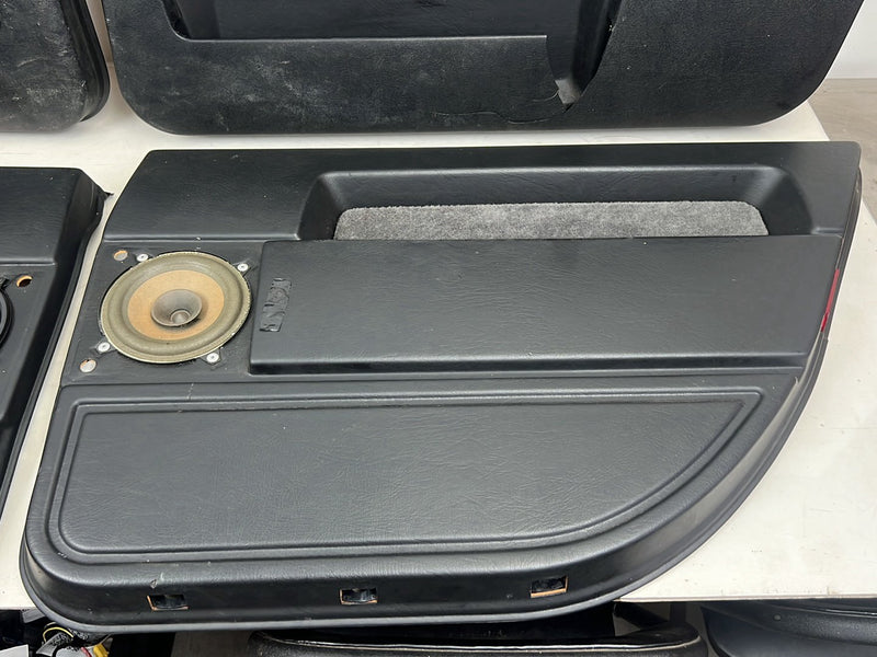 1990-1992 Volvo 740 745 940 Wagon Door Card Trim Panel Set of 4 Black OE #5977EM