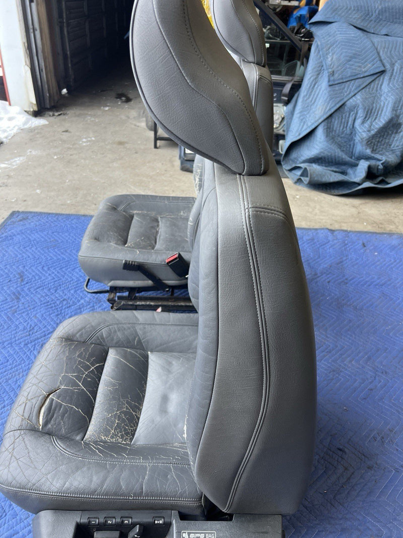1993-1997 Volvo 850 850R Front Charcoal Seat Pair Left & Right OEM #4409E