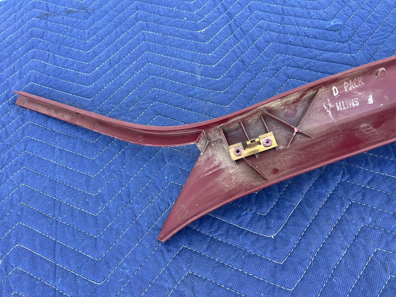 1988-1994 Chevrolet Silverado GMC C/K RH A Pillar Trim Red Burgundy OEM #5147EM