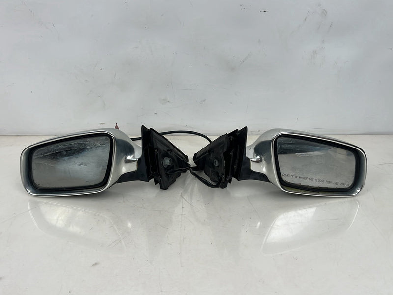 2001-2003 Audi S8 Only D2 Right & Left Aluminum Power Door Mirror Pair OEM #6078EM