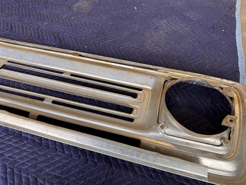 1972-1973 Dodge Truck Tin Front Grille D100 D200 Pickup Aluminum Trim OEM #4764E