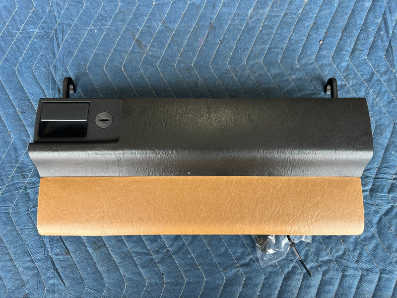 1986-1995 Mercedes 300D W124 LH Dash Tan Glove Box Compartment Door OEM #2666EM