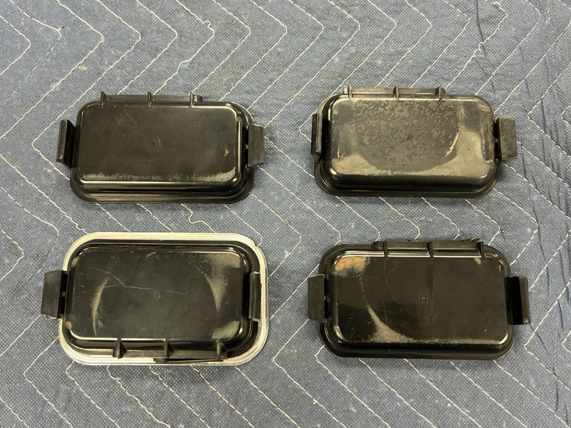 Volvo 240 242 244 245 Door Handle Insert Surround Black Trim Panel OEM #3927E