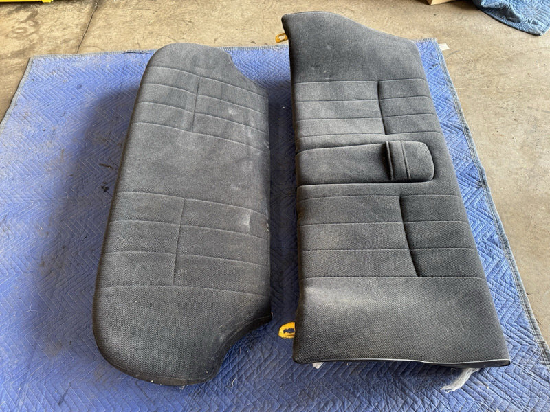 1986-1993 Volvo 240 244 Sedan Rear Seat Cushions Gray Cloth *NICE* OEM #4865E