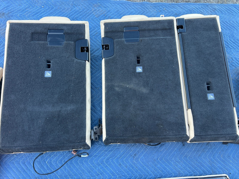2011-2017 BMW X3 F25 Complete Beige Leather Rear Bench Seat Assembly OEM #2170EM