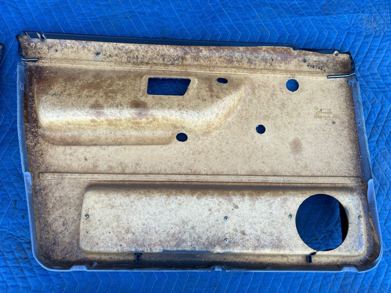 1985-1992 VW Golf Door Card Set of 4 Gray Cloth 193867212 193867211 OEM