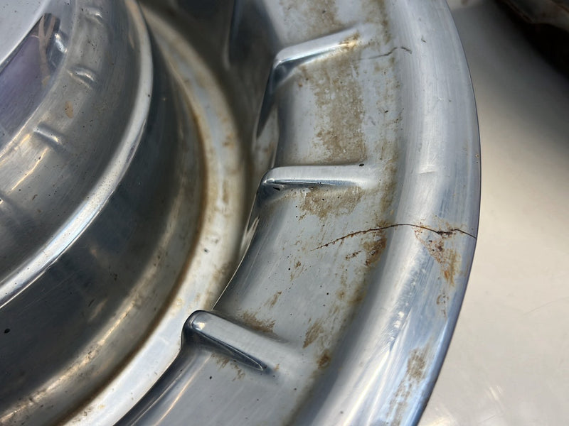 1956-1957 Cadillac Eldorado DeVille Sombrero 15 inch Hub Cap Pair OEM #5306EM