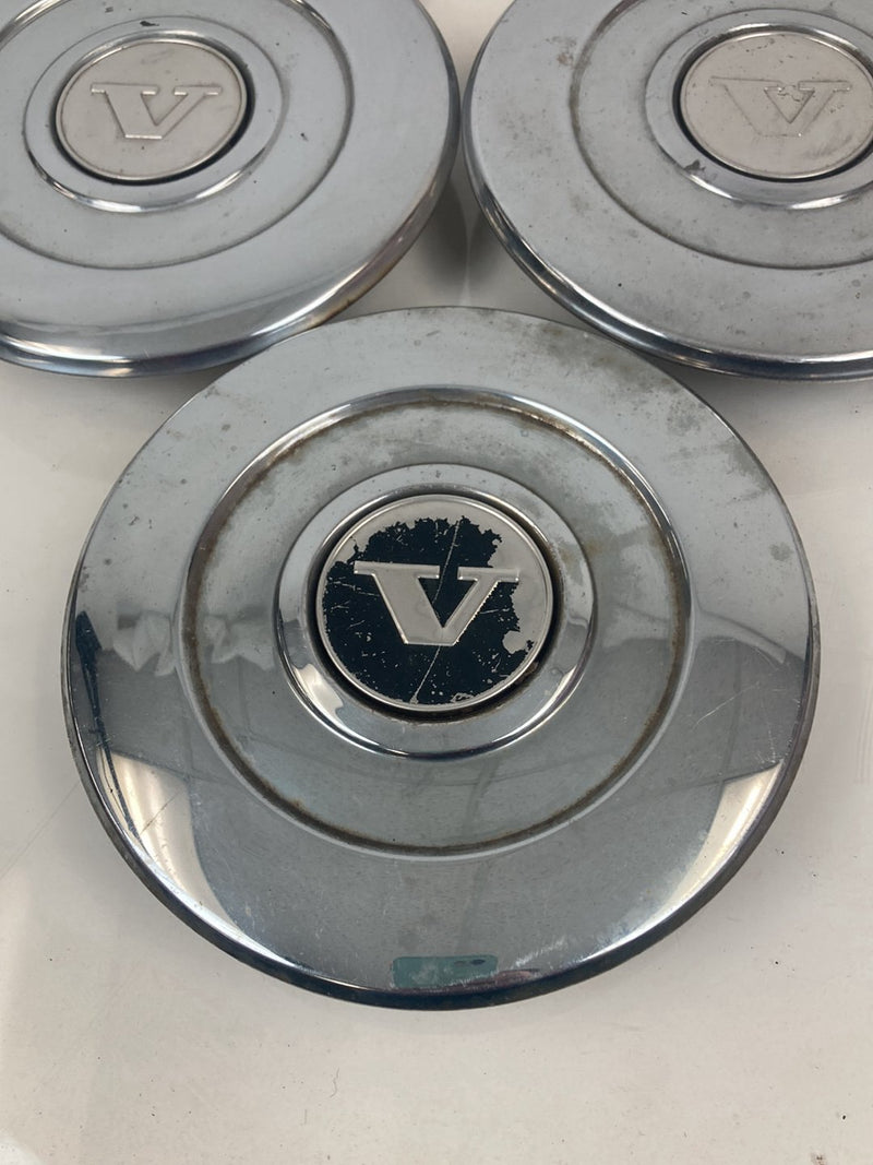 1975-1980 Volvo 244 Wheel Cover Hub Cap set of 5 Chrome Center OEM #4280M