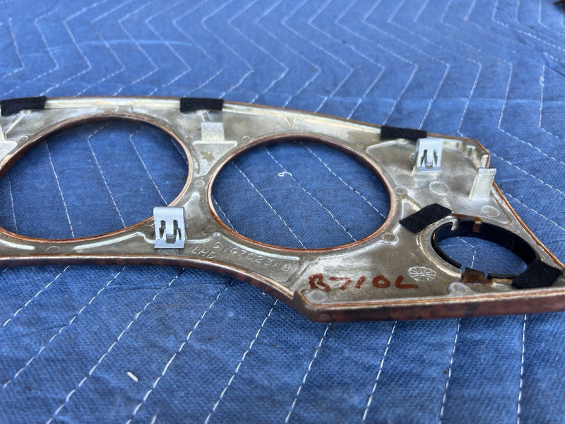 1998-2003 Jaguar XJR XJ8 X308 Gauge Cluster Surround Wood Bezel Dash OEM #4687E