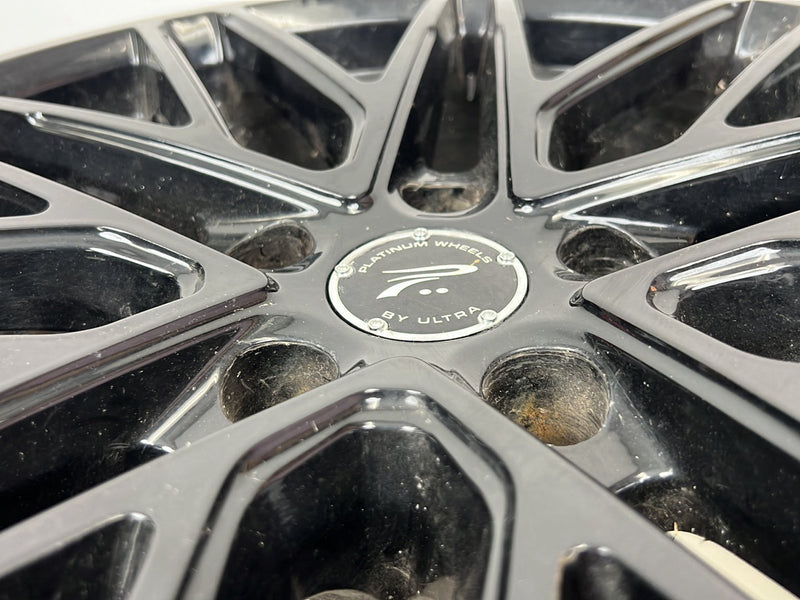 2004-2007 Volvo S60R V70 Platinum by Ultra 17x8" Wheel Pair Gloss Black OEM #5829EM