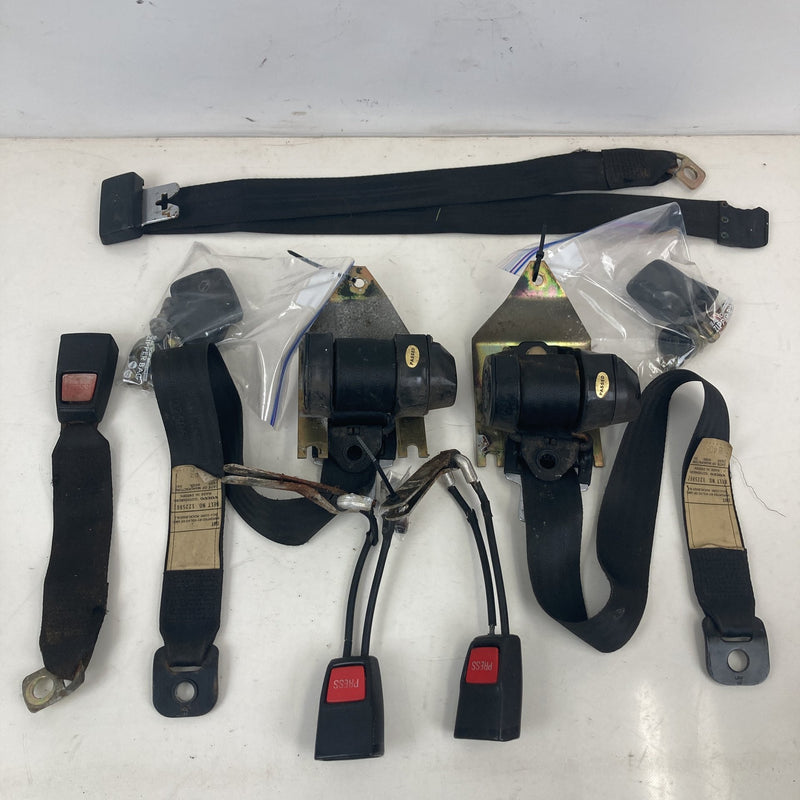 1981-1985 Volvo 240 245 Rear Seat Belt Buckle Set Left Right Center OEM
