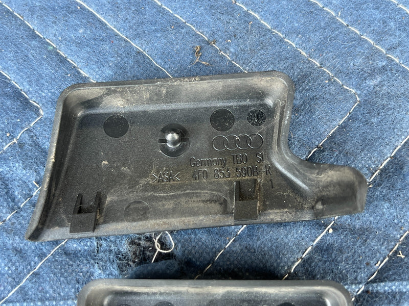 2005-2011 Audi A6 Right & Left Exterior Door Trim Pair Black OEM #3442EM
