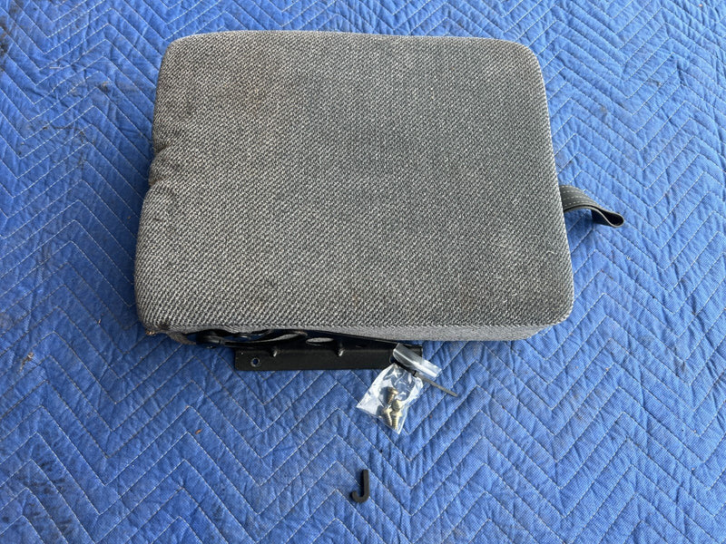 1989-1995 Volvo 740 940 Sedan Rear Seat Center Arm Rest Gray Cloth OEM #3755EM