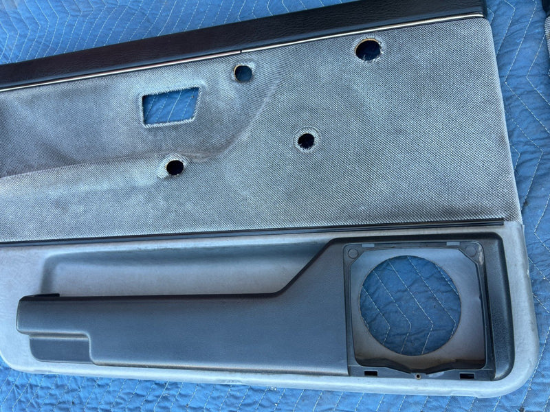 1985-1992 VW Golf Door Card Set of 4 Gray Cloth 193867212 193867211 OEM