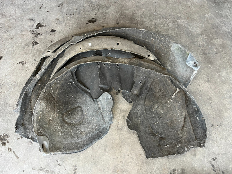 2005-2011 Audi A6 Sedan Front Rear LH RH Cloth Wheel Well Liner Set OEM #3546EM