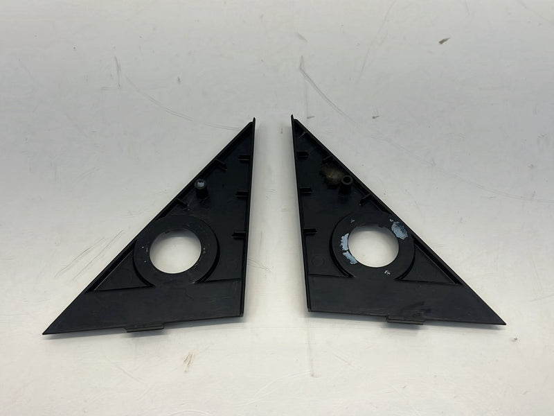 1975-1980 Volvo 244 240 Corner Mirror Trim Left & Right Pair Black OEM #5259EM