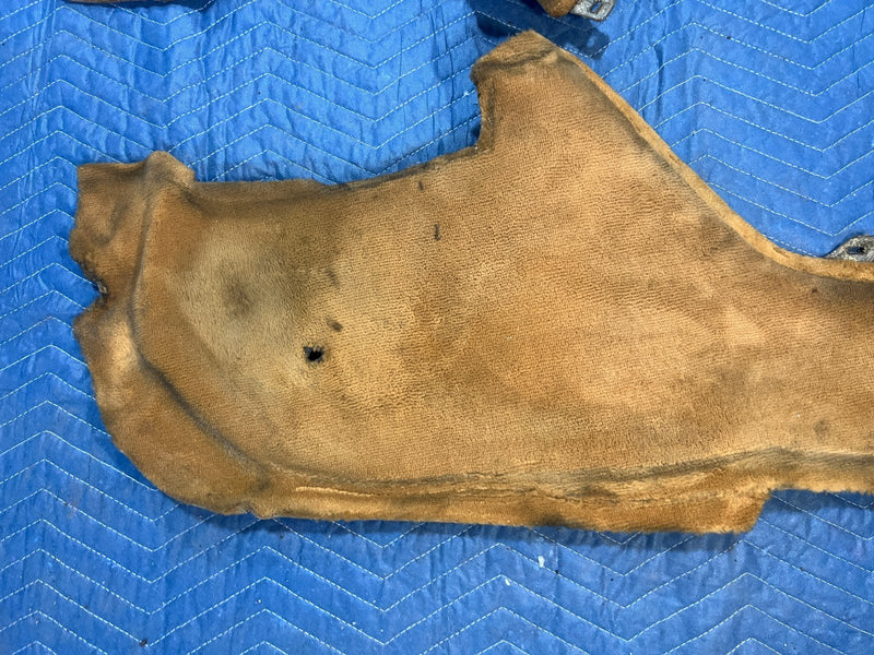 1986-1995 Mercedes 300D W124 Tan Center Console Molded Carpet Pair OEM #2768EM