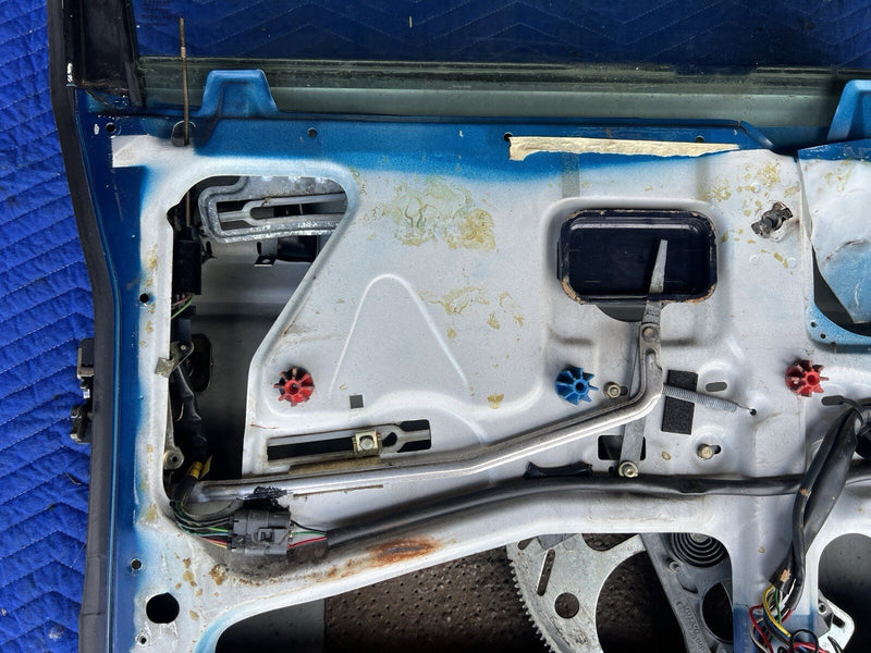 1986-1993 Volvo 240 244 245 Driver Left LH Front Door Complete Blue OEM #3754E