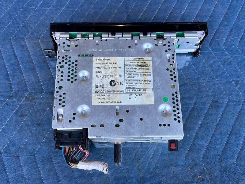 2000-2005 BMW 330xi 325xi E46 AM FM Stereo Radio Head Unit CD Player OEM #4761EM