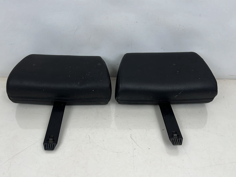 1990-1992 Volvo 740 745 940 Wagon Rear Black Leather Headrest Pair OEM #5864EM
