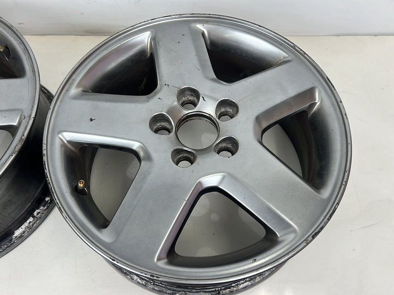 1998-2000 Volvo V70 5 Spoke 6.5Jx16 16" Wheel Set Smoked Hyper 5x108 OEM #6351EM