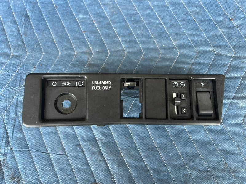 1989-1995 Volvo 740 940 Dash Headlight Fog Dimmer Switch Bezel Trim OEM #3781EM