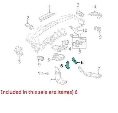 02-08 Audi A4 B6 Sedan 2.0T AC Heat Duct Lower Rear 8E1819504A OEM #174EM