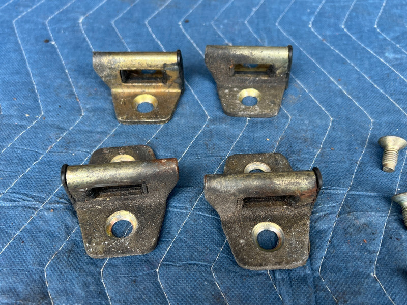 1989-1995 Volvo 740 940 Sedan Front Rear LH RH Door Striker Set of 4 OEM #3800EM
