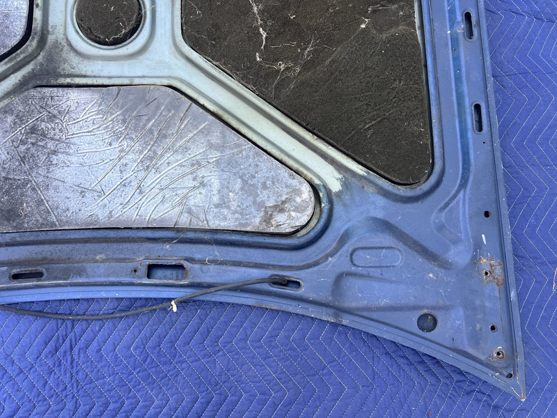 1975-1980 Volvo 244 Front Hood Panel Engine Bonnet Blue OEM #5435EM
