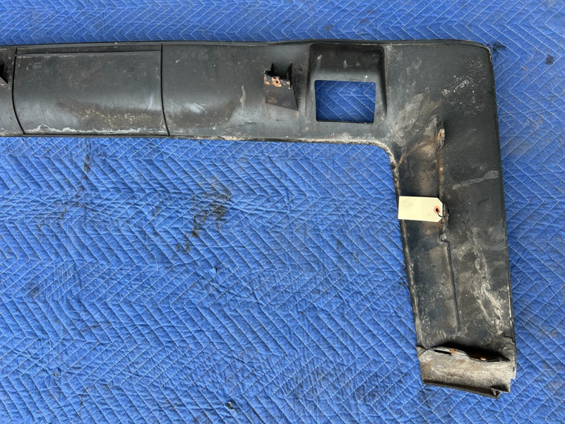 1989-1995 Volvo 740 940 Sedan Rear Bumper Cover Lower Valance Black OEM #3815EM