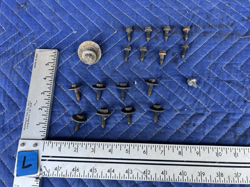 1980-1985 Cadillac Seville Front Left Wheel Well Hardware Bolts OEM #3365M