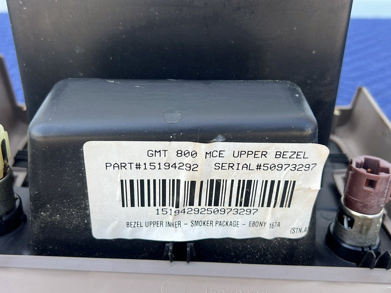 Chevrolet Silverado - Dash Storage PN: 15194292 15070497 15168085