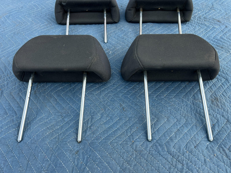 2006-2010 Pontiac G6 Front & Rear Head Rest Set of 4 Black Cloth Seat OEM #4DU